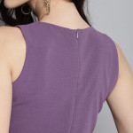 Lavender One Side Frill Bodycon